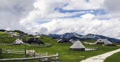 Slowenien auf die Velika Planina Alm